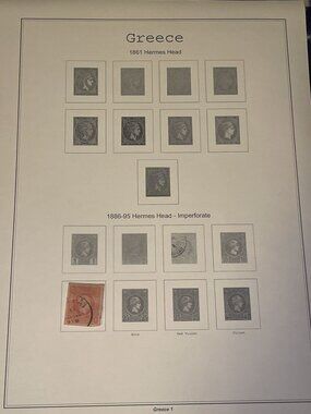 326 Greece Stamp Collection 1886-1971 Hermes Heads Postage Due Semi Postal Lot B